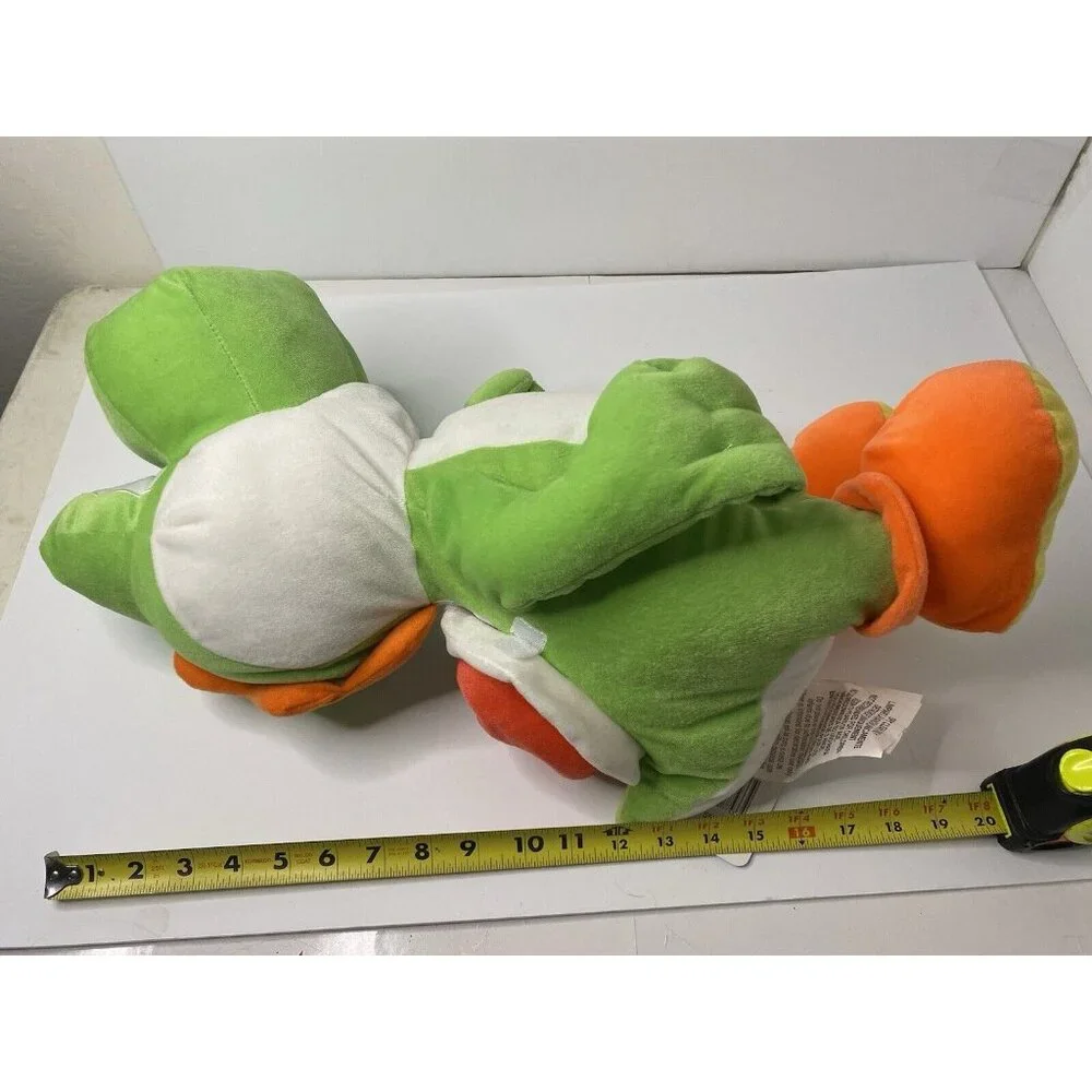 Nintendo Super Mario 20 Inch Yoshi Plush Pillow‎ Toy Green Shell Pocket W/ Tag